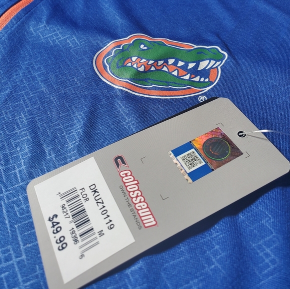 Men's UF Gators Quarterzip Sweater BNWT Lightweigh - Picture 7 of 7
